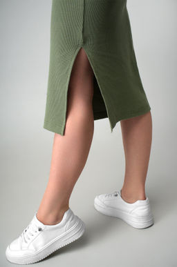 Женское платье-поло в рубчик Happyfox - Happy fox фото 6