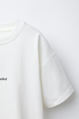 SLOGAN PRINT T-SHIRT - Zara фото 4