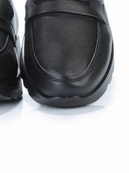 03-5309 BLACK Полуботинки женские (натуральная кожа)