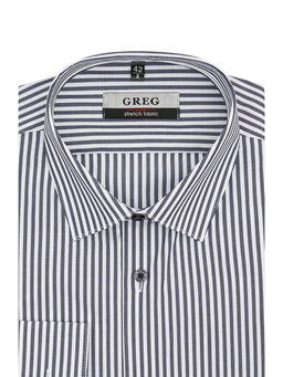 Сорочка мужская длинный рукав GREG 131/237/0243/ZN/1p STRETCH_V