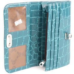 Портмоне женское Cayman-403к н/к, 2 отд, 10 карм, бирюза скат (81) 156674  фото 3