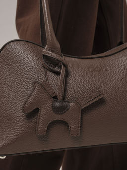 Кожаная сумка Jockey DBR 31168 коричневый торф  фото 2