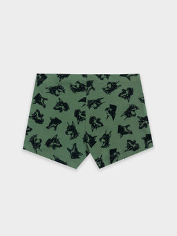 Цена за 2 штуки! Трусы для мальчиков зеленые с принтом доберманы - Mark formelle фото 2