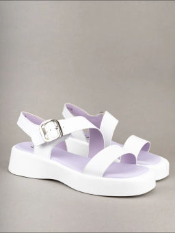 Сандалии жен., белые, н/к 18308X4