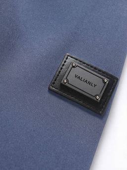 Ветровка мужская софтшелл виндстоппер с капюшоном спортивная синего цвета 9615_1S