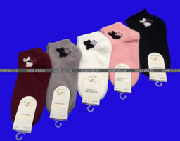 Цена за 10 пар. МИНИBS носки женские ангора НОРКА Кошечка арт. 2770-1 36-41 (фактически 36-41) - Weiwei фото 5