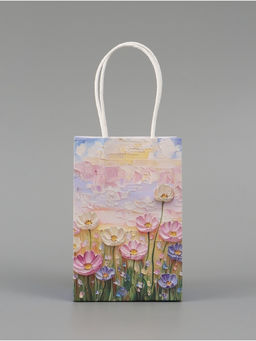 Цена за 4 шт. Пакет подарочный «Нежные цветы»,10 × 15 × 6 см