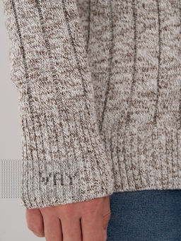 Свитер мужской 5232-12341. 07 молоко/коричневый