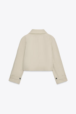 WATER-REPELLENT SHORT TRENCH COAT ZW COLLECTION - Zara фото 8