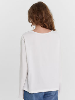 Джемпер женский в белом цвете белый 122768 - Mark formelle фото 4