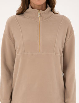 Bej Comfort Fit Sweatshirt - Pierre cardin фото 6