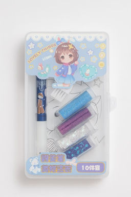 Клеевая ручка с блестками 4 цвета "Lovely things", blue