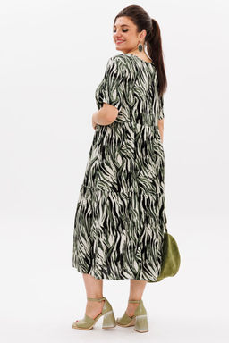 Платье ANELLI 1408 зеленая тень  фото 7