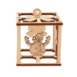 Заготовка для декорирования Mr. Carving КЛ-46 Подвеска объемная Подарок фанера 5 х 5 х 5.7 см  фото 4