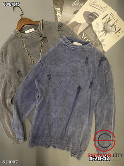 Свитер женский с рваным эффектом - Bruno фото 3