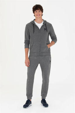 Мужские спортивные штаны антрацитового меланжа Неожиданная скидка в корзине