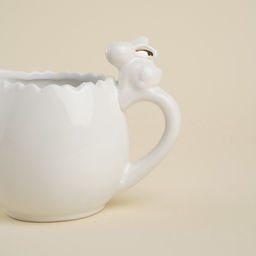 Молочник SL Home «Пасхальные кролики», 450 мл, 15×10 см, доломит, белый