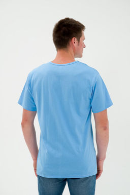 Футболка мужская из кулирки небесный - Амадэль фото 7