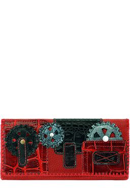 Кошелек с аппликацией ДС-1-154 красный