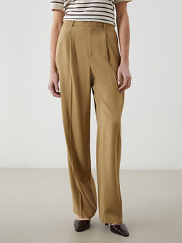 Beli Lastikli Keten Kar???ml? Kad?n Pantolon