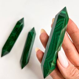 Кристалл двухконечный из Малахита - Радуга самоцветов фото 3