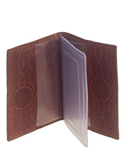 Обложка для автодокументов из искусственной кожи, цвет рыжий - Greta фото 2