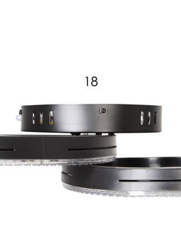 Светильник потолочный LED Bloom CLL-1-78-RC, 78 Вт, 3000-6000К, 62×42×10 см, с ПДУ, чёрный