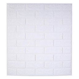 Панель ПВХ самоклеящаяся TAKE IT EASY «Кирпич», 770×700×2 мм, цвет белый