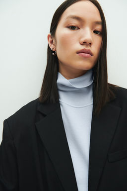 Top de cuello alto en punto fino - H&m фото 3