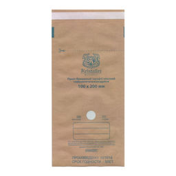 Kristaller Пакеты из крафт-бумаги для стерилизации 100х200, 100 шт  фото 2