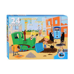 Пазлы 24 "Синий трактор"