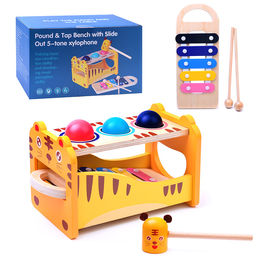 Стучалка-металлофон Тигренок в коробке