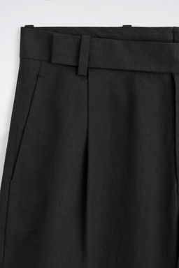 PANTAL?N BARREL LEG RELAXED FIT DE ALGOD?N Y LINO - H&m фото 6