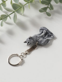 Брелок "Волк на скале" (барельеф), 5,2см