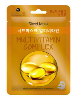 SKINLITE Маска тканевая д/лица Мультивитаминный комплекс 1*15гр