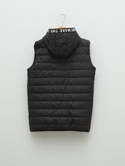 Kap??onlu Bask?l? Erkek ?ocuk ?i?me Yelek - Waikiki фото 2