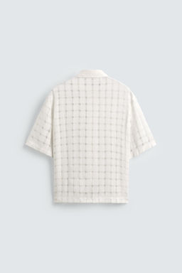 JACQUARD NEEDLE-PUNCH SHIRT - Zara фото 8