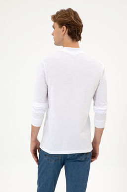 Erkek Regular Fit Polo Yaka Beyaz Basic Sweatshirt Sepette S_rpriz _ndirim - U.s. polo assn фото 5