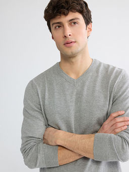 V Yaka Erkek Triko Kazak