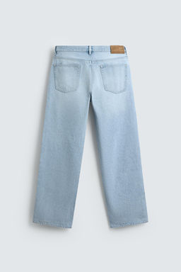 RIPPED STRAIGHT-LEG JEANS - Zara фото 7