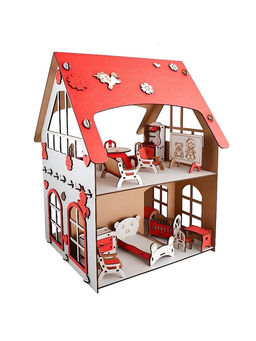 Кукольный домик «Машенька», 16 элементов, декор и мебель в комплекте