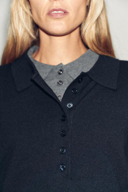 PLAIN KNIT POLO SHIRT - Zara фото 4