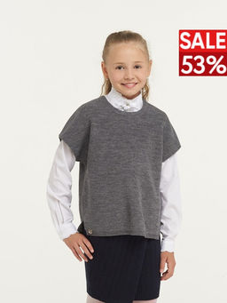 Жилет для девочек 183-7112 - Vay kids школа фото 4