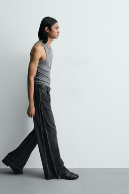 JEANS FLARE FIT CREMALLERAS / Carb?n - Zara фото 8