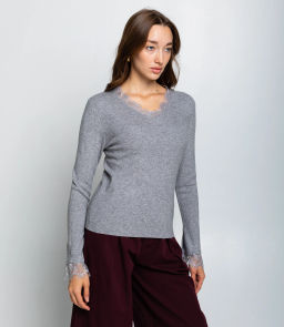 Джемпер #КТ9045, серый