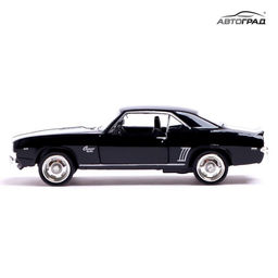 Машина металлическая CHEVROLET CAMARO SS, 1:32, открываются двери, инерция, цвет чёрный