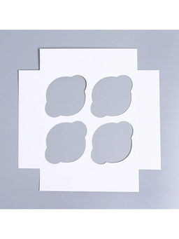 Цена за 5 шт. Коробка подарочная для 4 капкейков «Венок», 16×16×10 см, с окном