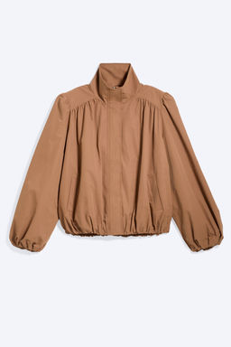 Chaqueta oversize de ch?ndal con cuello funnel