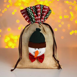 Мешок для подарков Новогодний, виды МИКС