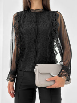 Блузка Сидни (черный) - Nadi bordo фото 16